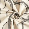 Tissu de décoration Semi-panama Lignes artistiques – nature/noir,  thumbnail number 3