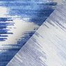 Coton enduit imprimé ikat – bleu/blanc,  thumbnail number 4