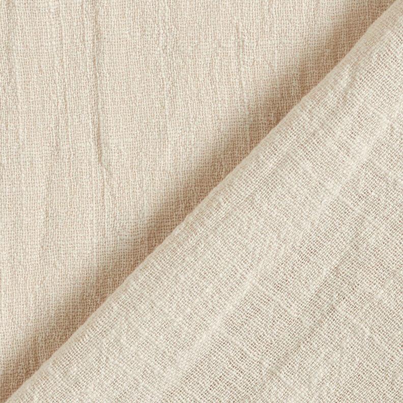 Tissu en coton Aspect lin – beige,  image number 3