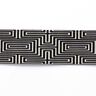 Ruban élastique Labyrinthe [ 3,5 cm ] – noir/blanc,  thumbnail number 1