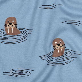 Sweatshirt gratté Morses | by Poppy – jean bleu clair, 
