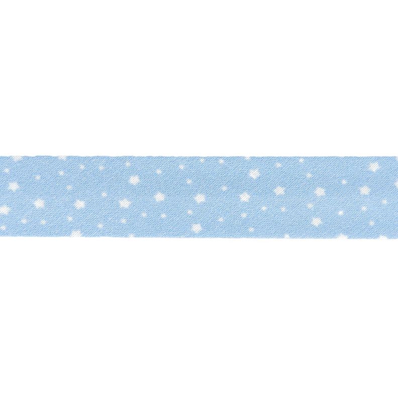 Biais étoiles Coton bio [20 mm] – bleu clair,  image number 1