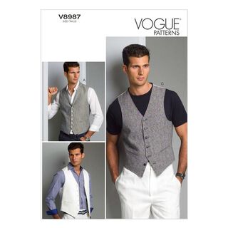 Gilet homme, Vogue 8987 | 44 - 50, 