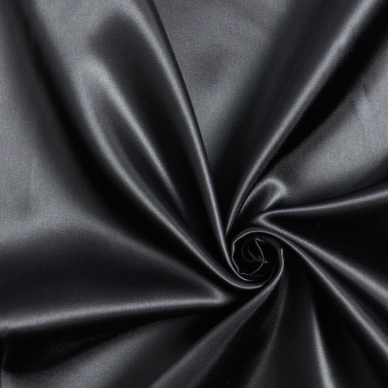 Rembourrage en satin uni – noir,  image number 1