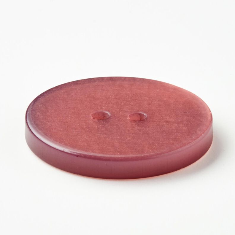 Bouton 2 trous brillant [Ø 25 mm] – vieux rose foncé,  image number 3