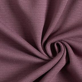Mini Jersey de coton gaufré uni – aubergine, 