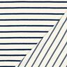 Jersey éponge rayures – ivoire/bleu nuit,  thumbnail number 4