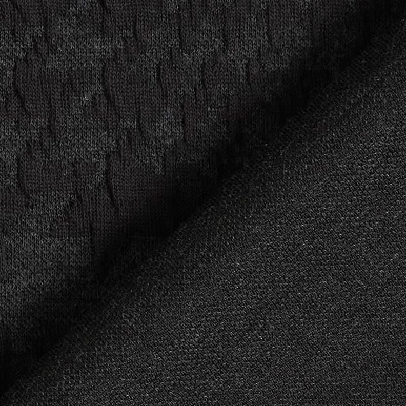 Maille cloquée Grand motif Prince de Galles – anthracite,  image number 4