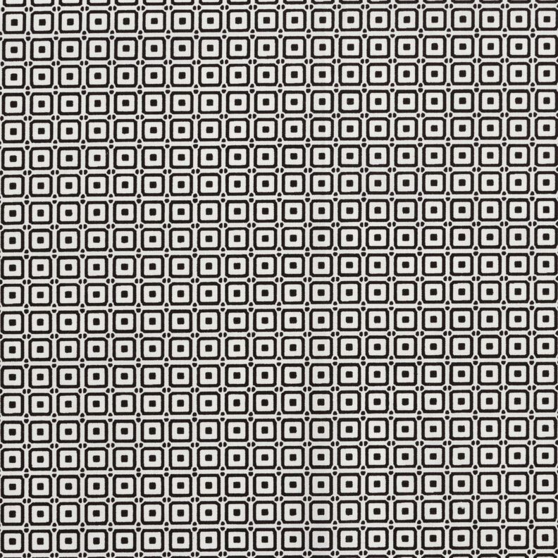 Tissu pour chemise avec petites boîtes – noir/blanc,  image number 1
