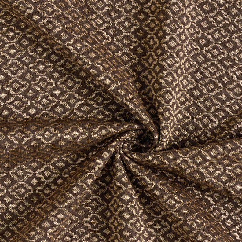 Maille jacquard à losanges – beige/marron, image number 4