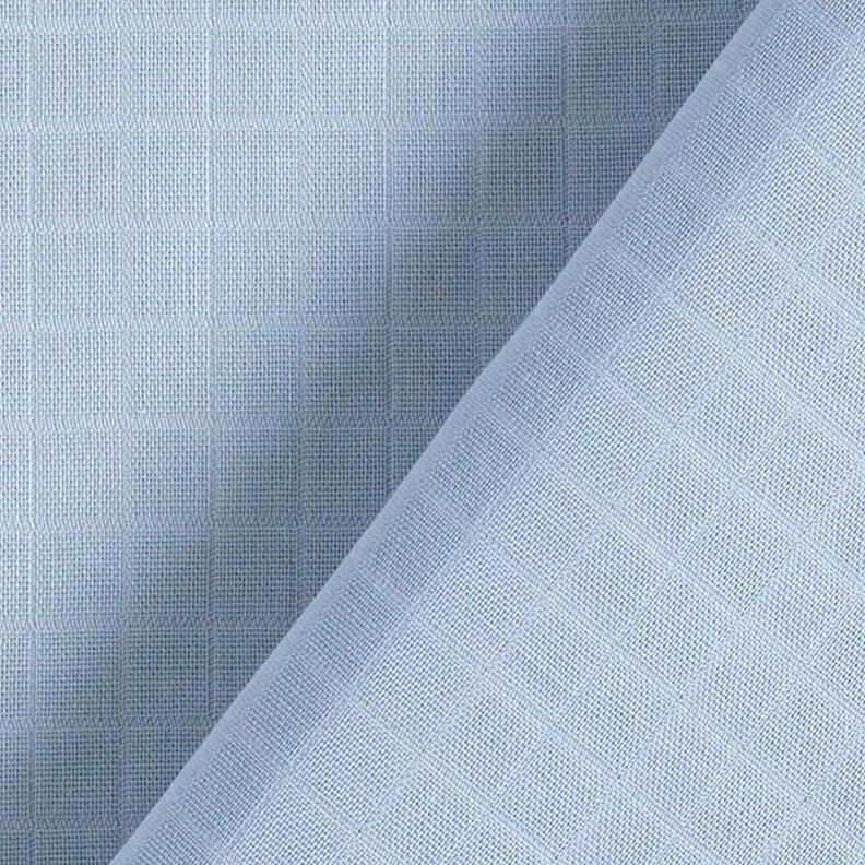 Tissu double gaze de coton Carreaux Double face – bleu clair,  image number 4