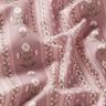 Tissu en coton Popeline guirlandes de fleurs – vieux rose/écru,  thumbnail number 2
