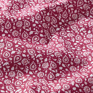 Tissu en coton Cretonne Paisley – rouge bordeaux, 