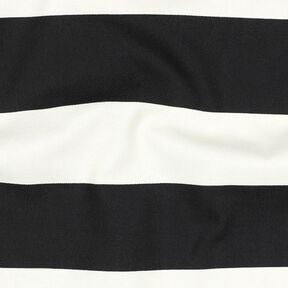 Tissu de décoration Canvas Rayures joyeuses – noir/blanc, 