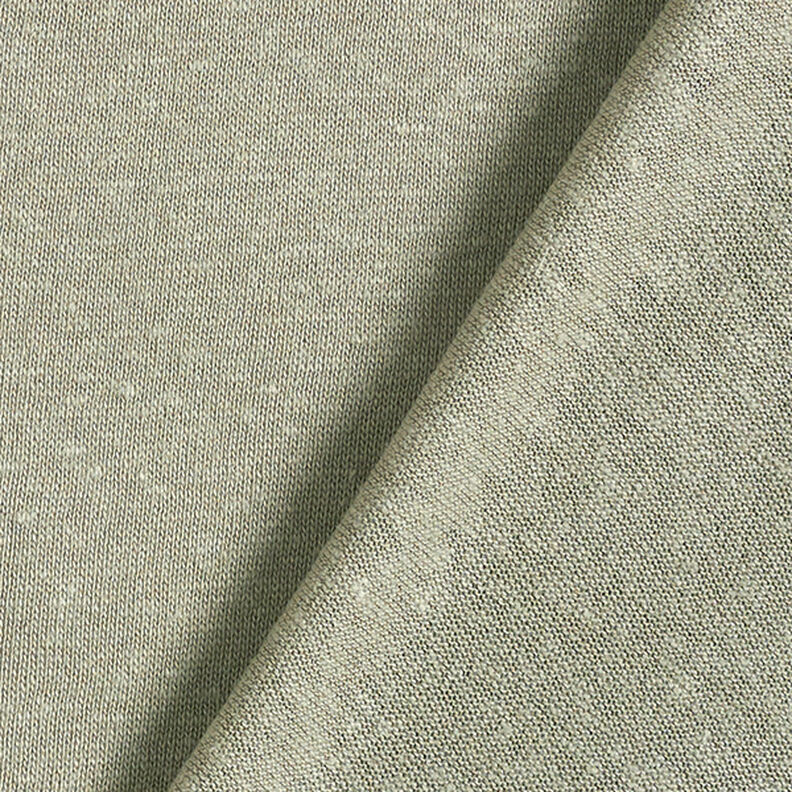 Tricot fin mélange viscose lin – roseau, image number 3