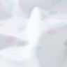 GOTS popeline coton aspect griffonnage nuages | Tula – blanc,  thumbnail number 2
