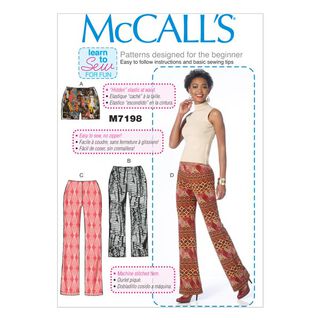 Short|Pantalon, McCalls 7198 | 32 - 48, 
