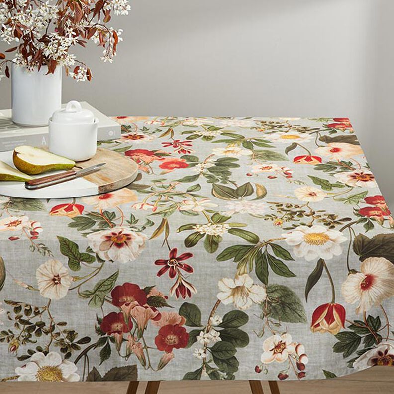 Tissu de décoration Toile Fleurs nostalgiques – roseau, image number 7