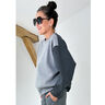 Sweatshirt mélangé gratté – gris foncé,  thumbnail number 8