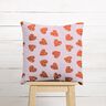 Tissu en coton Cretonne Grands cœurs – rosé/rouge,  thumbnail number 6