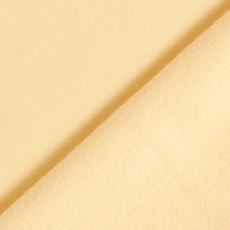 Molleton coton léger uni – jaune vanille, image number 5