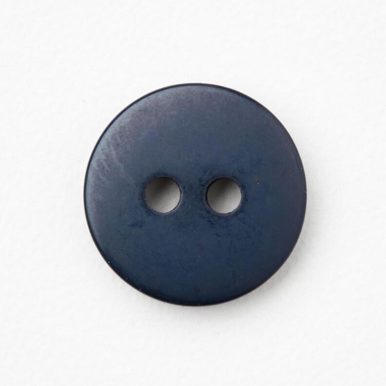 Bouton à 2 trous rond [Ø 11 mm] – bleu nuit,  image number 1