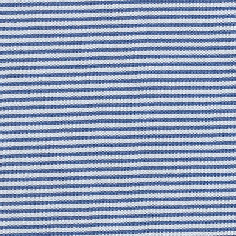 Bord-côtes tubulaire, fines rayures – bleu jean/bleu clair,  image number 1