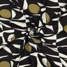 Mélange viscose lin Motif géométrique – noir/olive,  thumbnail number 3
