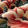 Tissu de décoration Gobelin Superbes fleurs – noir/rouge,  thumbnail number 2