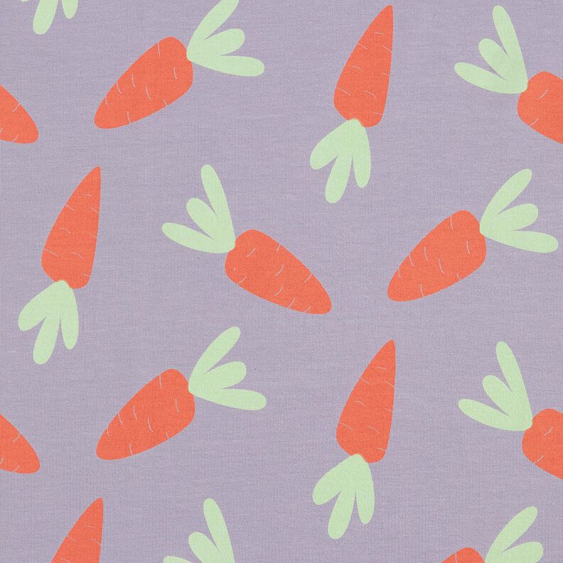French Terry Sweat d’été grandes carottes – mauve,  image number 1