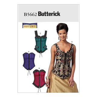 Corset, Butterick 5662|32 - 40|40 - 46, 