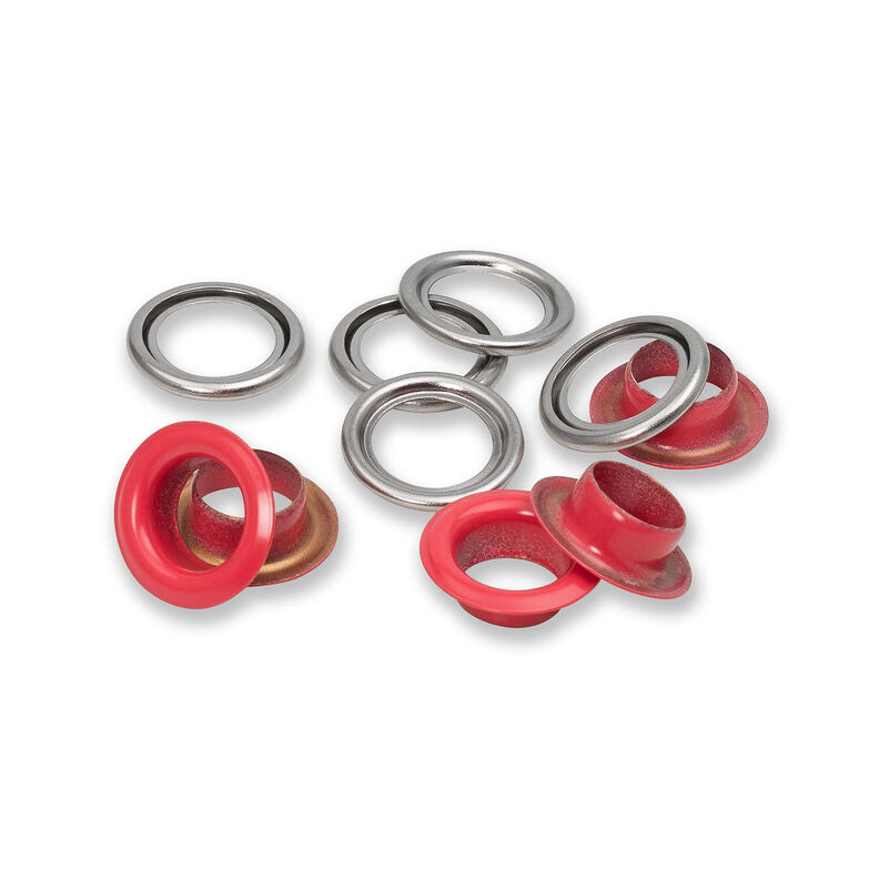 Œillets avec rondelles [20 unités | Ø 11 mm] | Prym – rouge/argent métallisé,  image number 2