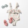 Tissus pour maillot de bain UPF50 Vrilles de fleurs – écru/or rose,  thumbnail number 5