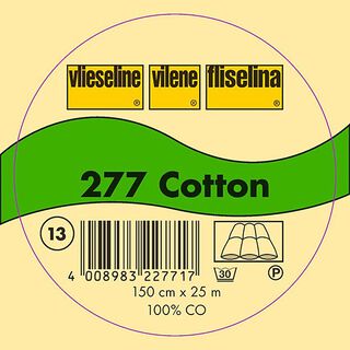 277 Entoilage non-tissé à coudre coton | Vlieseline – blanc, 