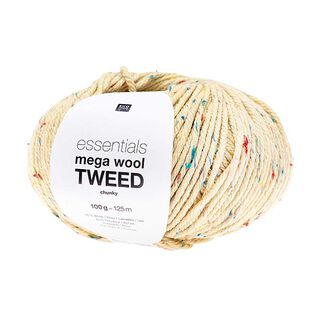 Essentials Mega Wool Tweed Chunky| Rico Design – écru, 