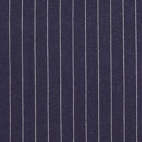 Viscose et lin mélangés à larges rayures – bleu marine, 