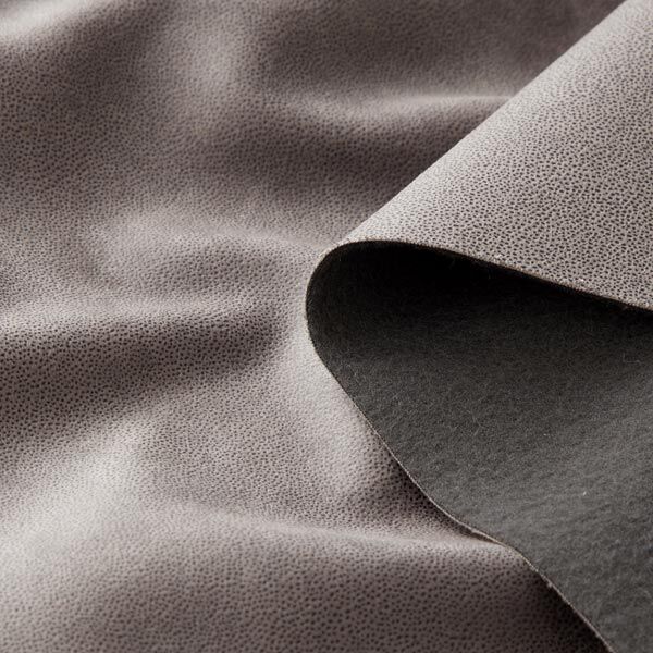 Tissu d’ameublement Aspect cuir ultramicrofibre – gris – Échantillon,  image number 3
