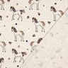 Jersey coton Cheval fleuri pailleté | Poppy Fabrics – nature/or,  thumbnail number 4