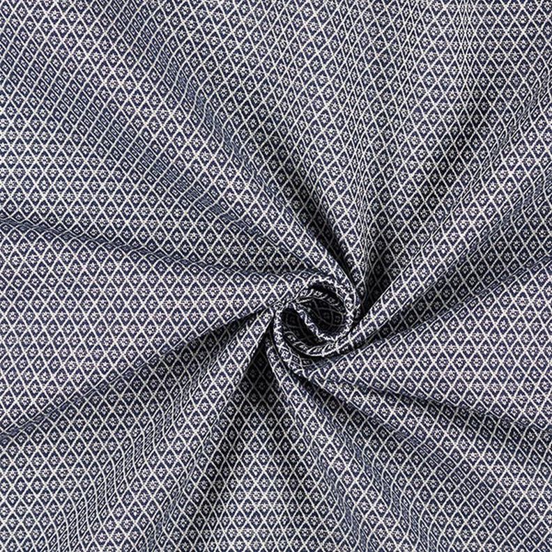 Tissu d’ameublement Jacquard Minirute – bleu,  image number 2
