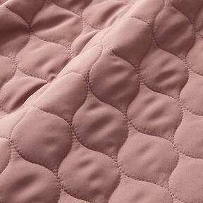 Tissu matelassé Motif de cercle – vieux rose, 