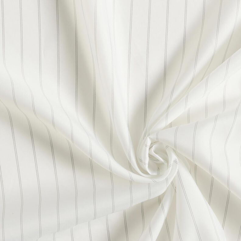 Doublure pour manches à fines rayures – blanc/noir,  image number 3