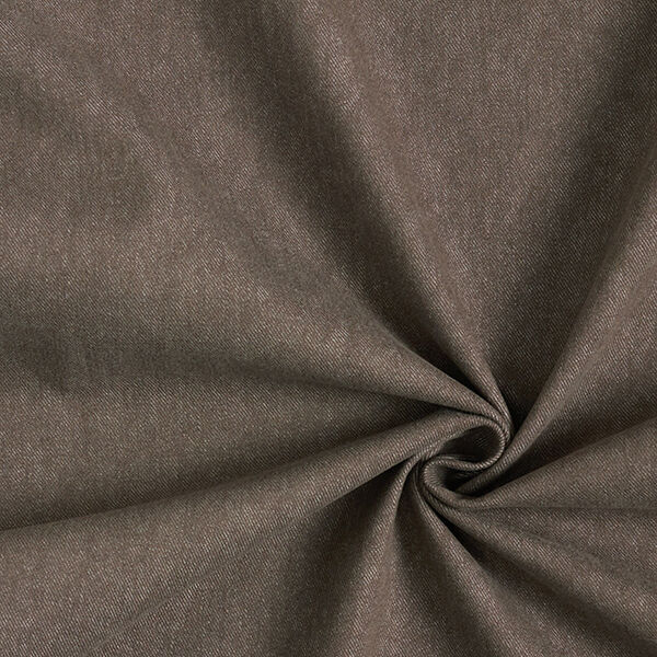 Tissu en coton à surface brossée Uni – marron,  image number 1