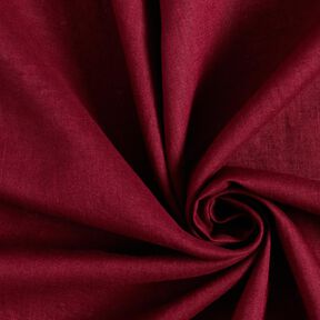 Lin mélangé léger prélavé – rouge bordeaux, 