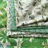 Tissu de décoration Semi-panama feuilles de peuplier – nature/olive foncé,  thumbnail number 5