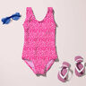 Tissu pour maillot de bain à petites taches – rose intense/blanc,  thumbnail number 9