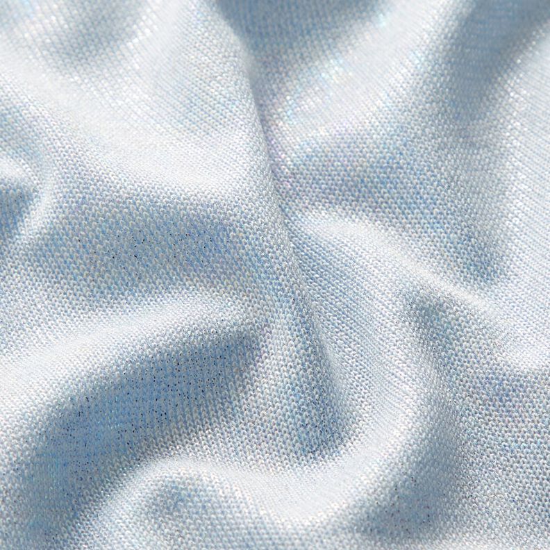 Tricot fin chiné effet brillant – bleu clair, image number 3
