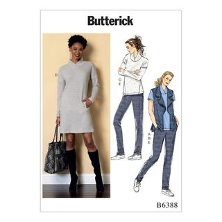 Haut|Robe|Gilet|Pantalons, Butterick 6388|42 - 52, 