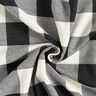 Tissu en coton Carreaux lurex – noir/blanc,  thumbnail number 4
