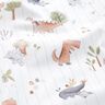 Popeline coton Dinosaures et rayures Impression numérique – blanc/roseau,  thumbnail number 2