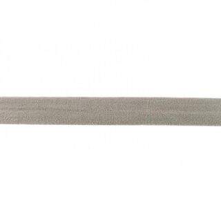 Bande à border élastique  mat [20 mm] – gris, 